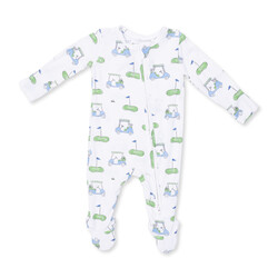 Angel Dear Angel Dear Golf Carts Blue 2 Way Zipper Footie