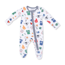 Angel Dear Angel Dear Game Day 2 Way Zipper Footie