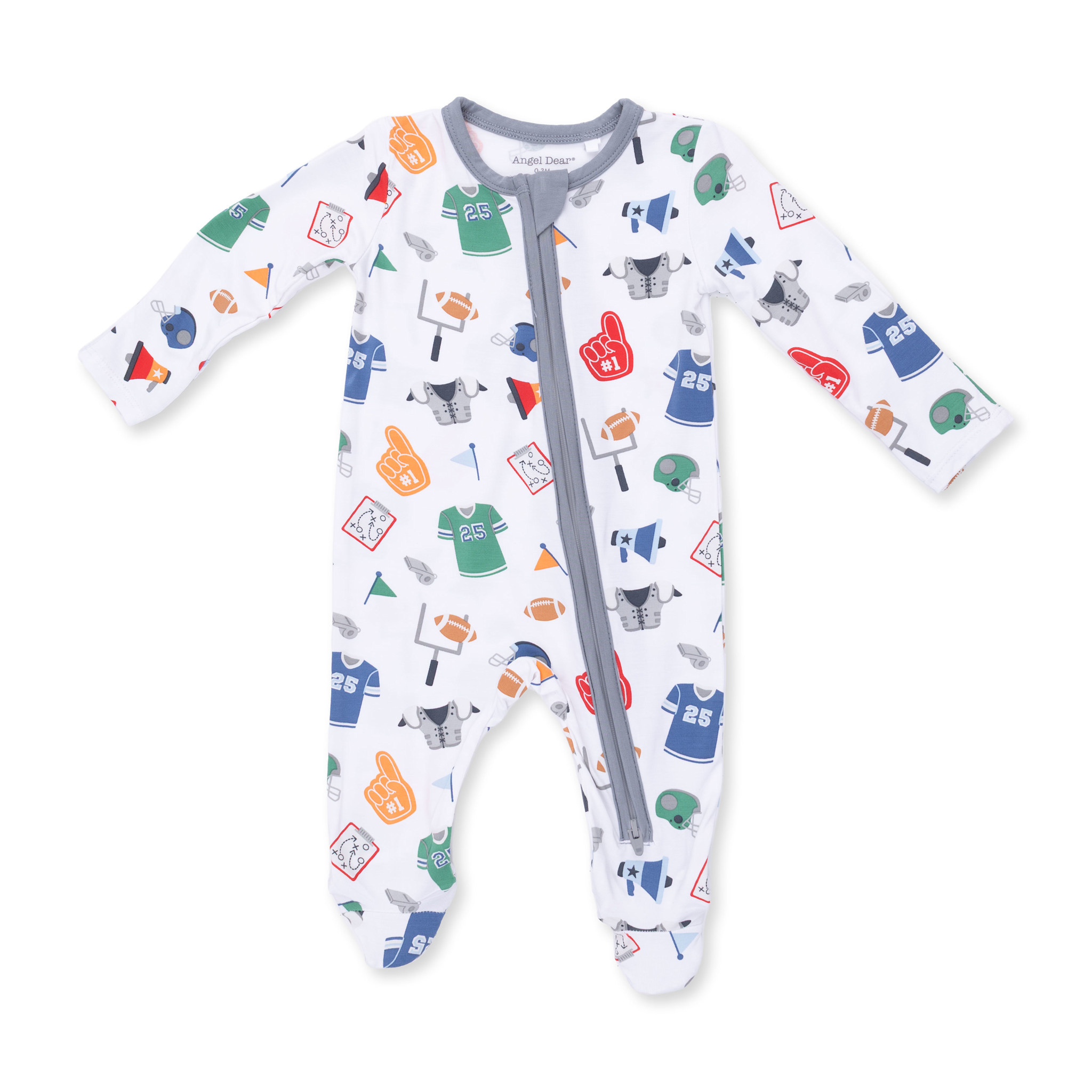 Angel Dear Angel Dear Game Day 2 Way Zipper Footie