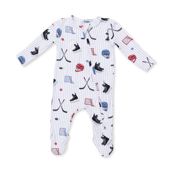 Angel Dear Angel Dear Hockey Stripe 2 Way Zipper Footie