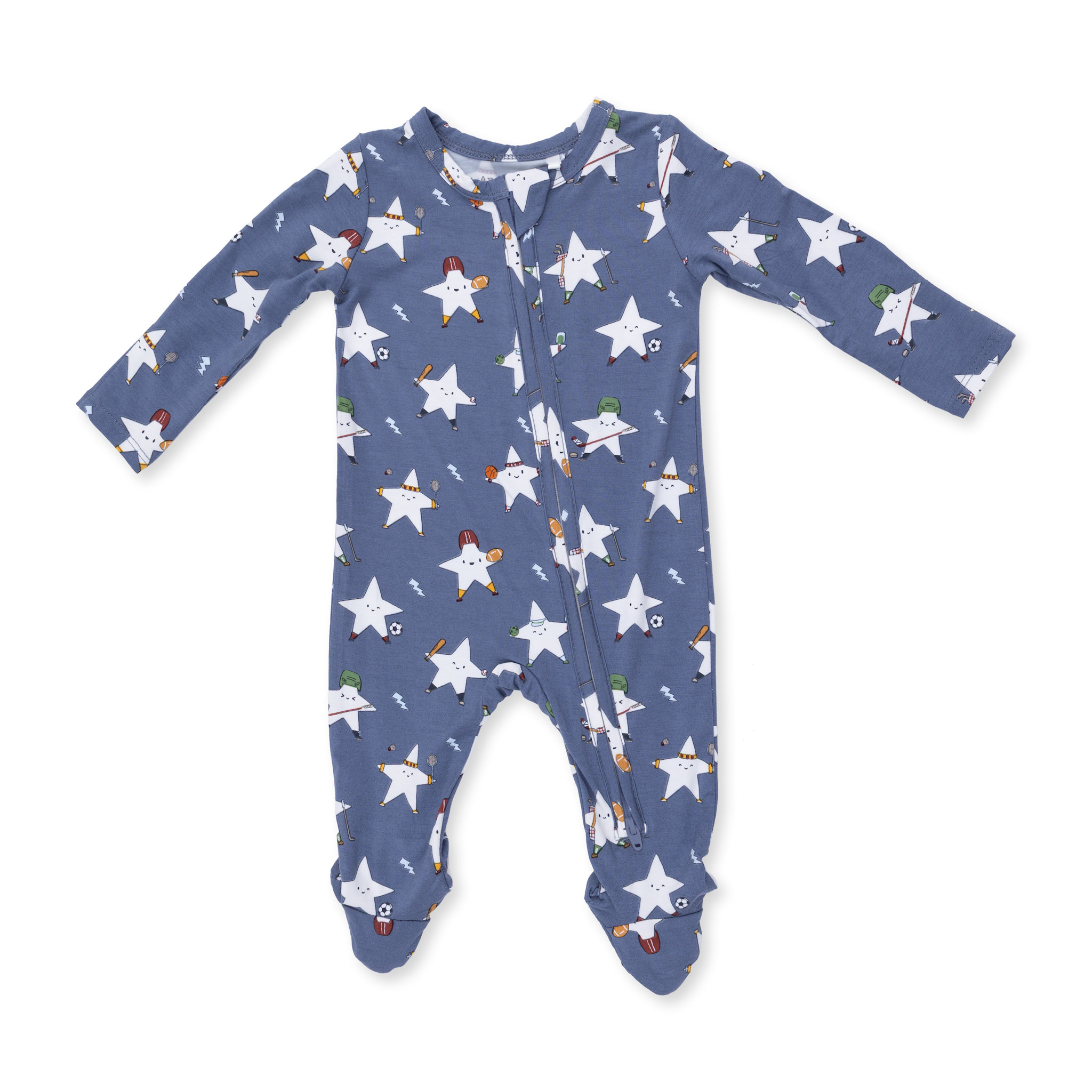 Angel Dear Angel Dear Sports All Stars Glow in the Dark 2 Way Zipper Footie