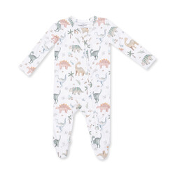 Angel Dear Angel Dear Sweet Baby Dinos 2 Way Zipper Footie
