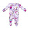 Angel Dear Angel Dear Dahlia Floral 2 Way Ruffle Back Zipper Footie