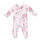 Angel Dear Angel Dear Painterly Rose Bouquets 2 Way Ruffle Back Zipper Footie