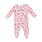 Angel Dear Angel Dear Serene Floral 2 Way Ruffle Back Zipper Footie