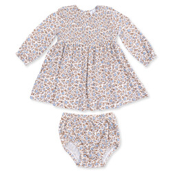 Angel Dear Angel Dear Hazel Floral Caitlyn Smocked Bodice Dress And Bloomer