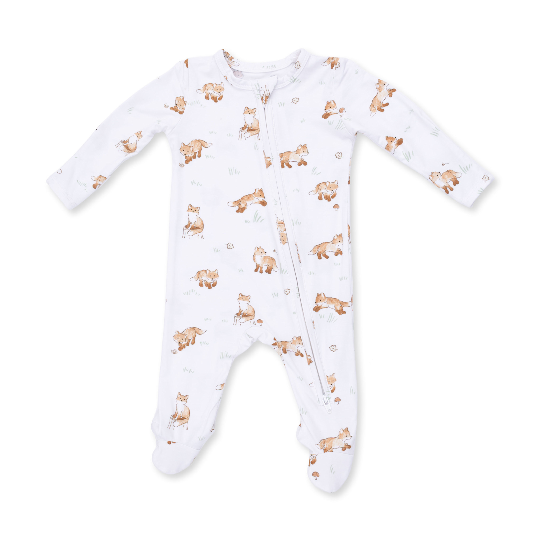 Angel Dear Angel Dear Little Explorer Fox 2 Way Zipper Footie