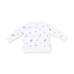 Angel Dear Angel Dear Dinos French Terry Raglan Sweatshirt