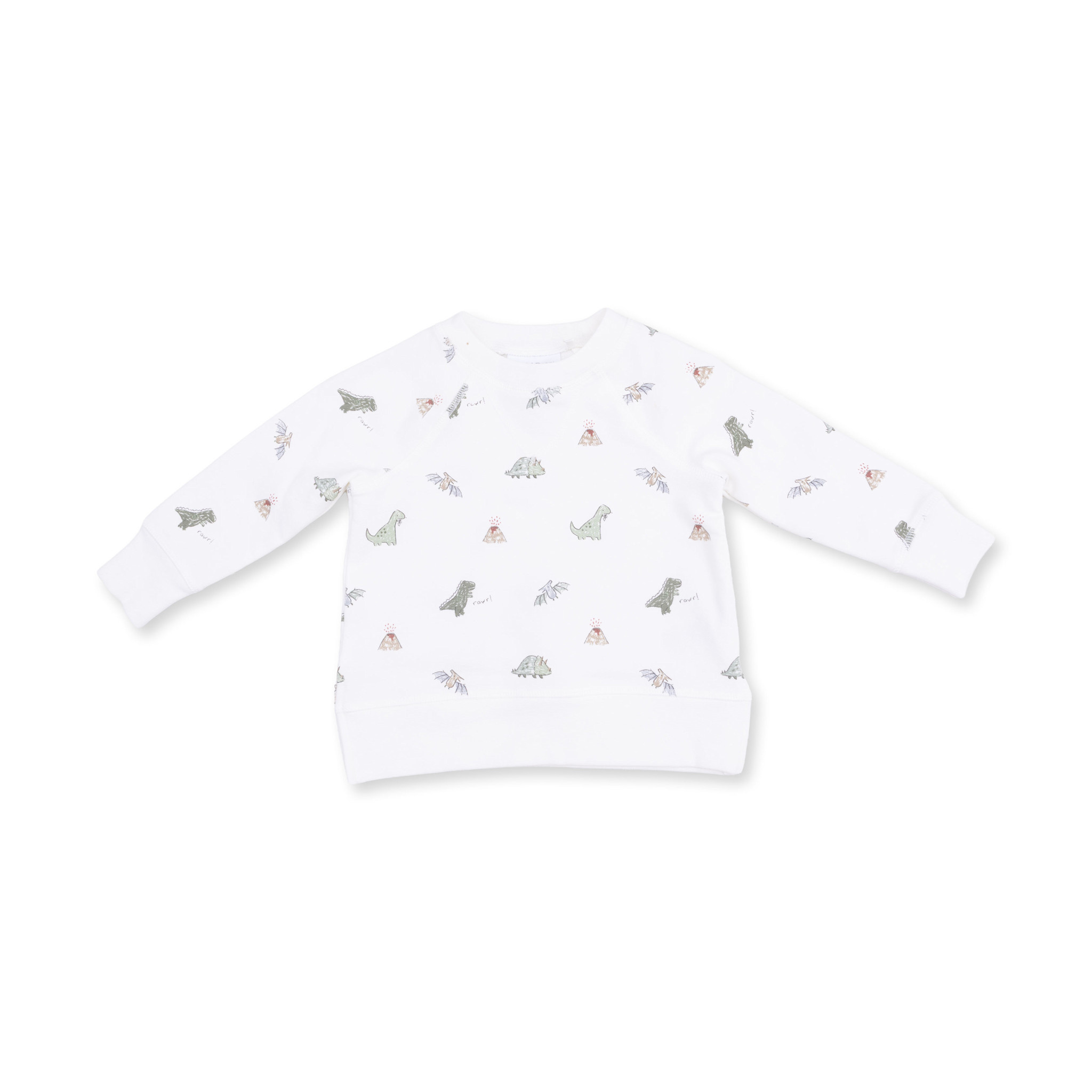 Angel Dear Angel Dear Dinos French Terry Raglan Sweatshirt