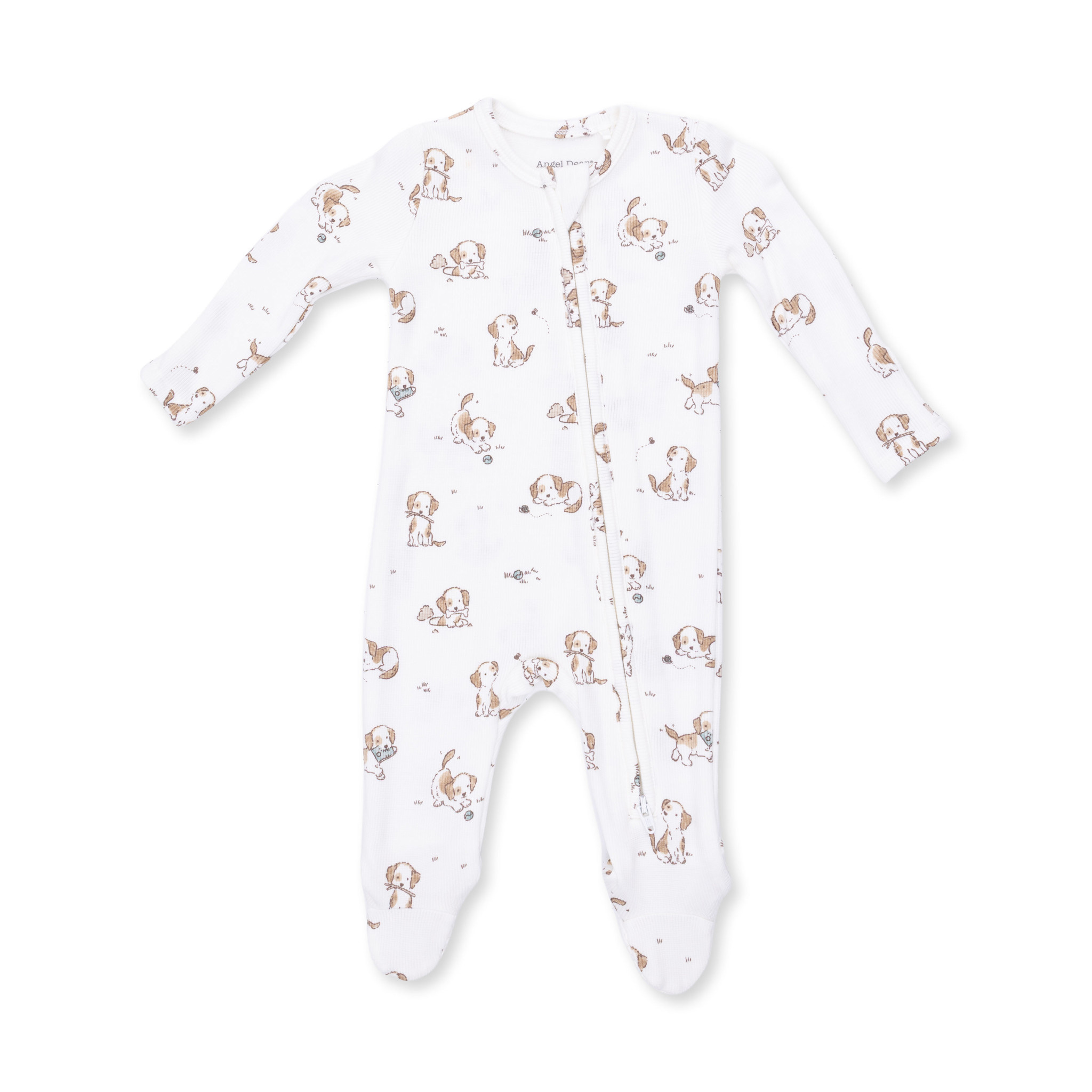 Angel Dear Angel Dear Explorer Puppy Blue 2 Way Zipper Footie