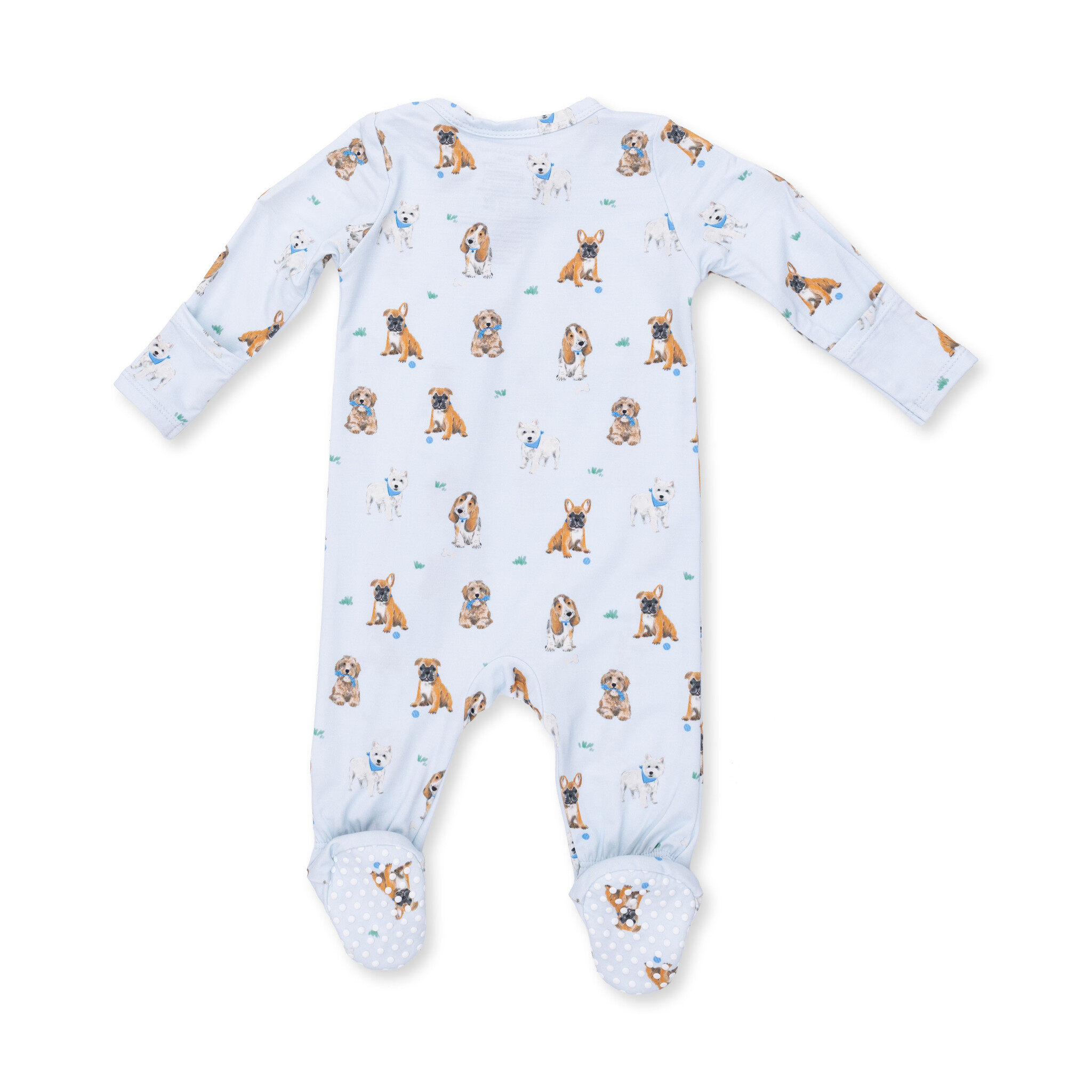 Angel Dear Angel Dear Bestie Dogs 2 Way Zipper Footie
