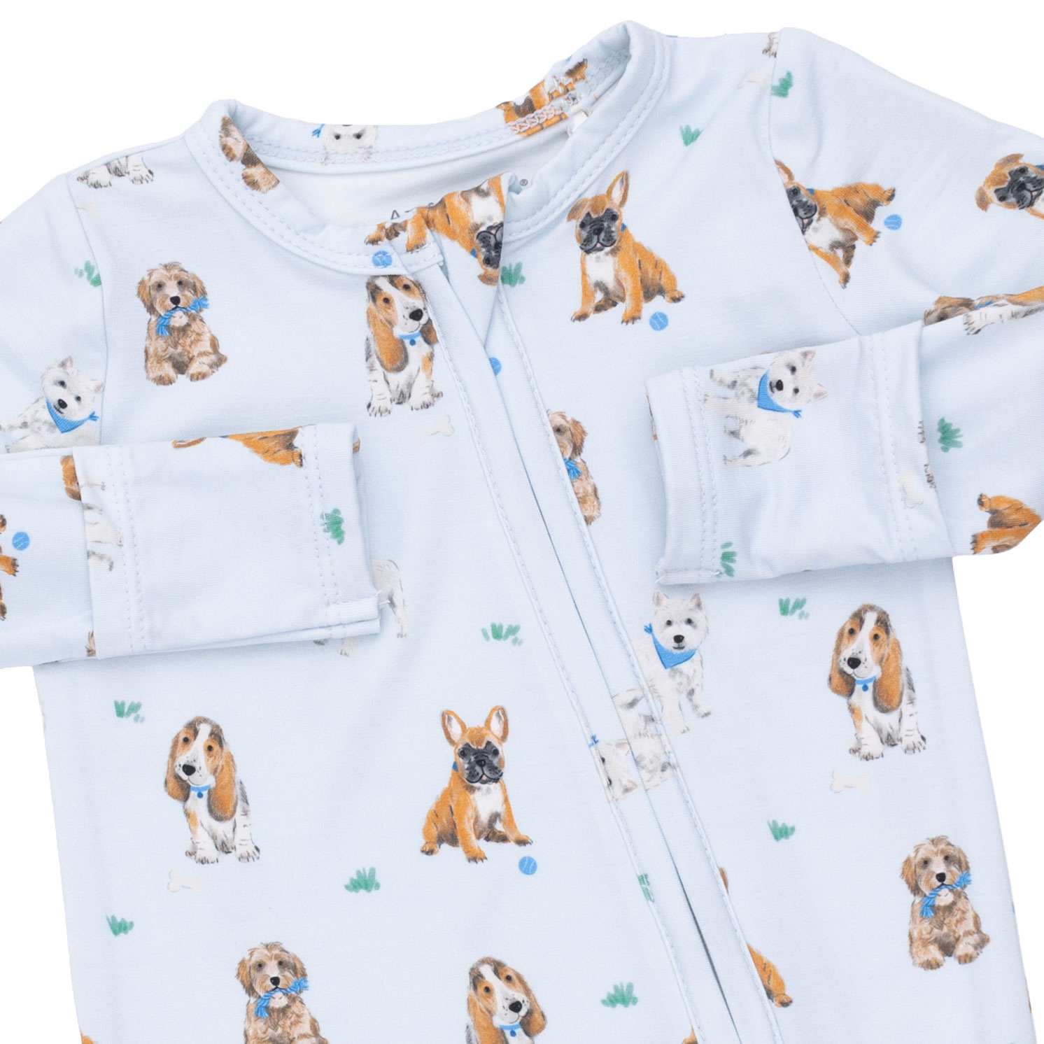 Angel Dear Angel Dear Bestie Dogs 2 Way Zipper Footie