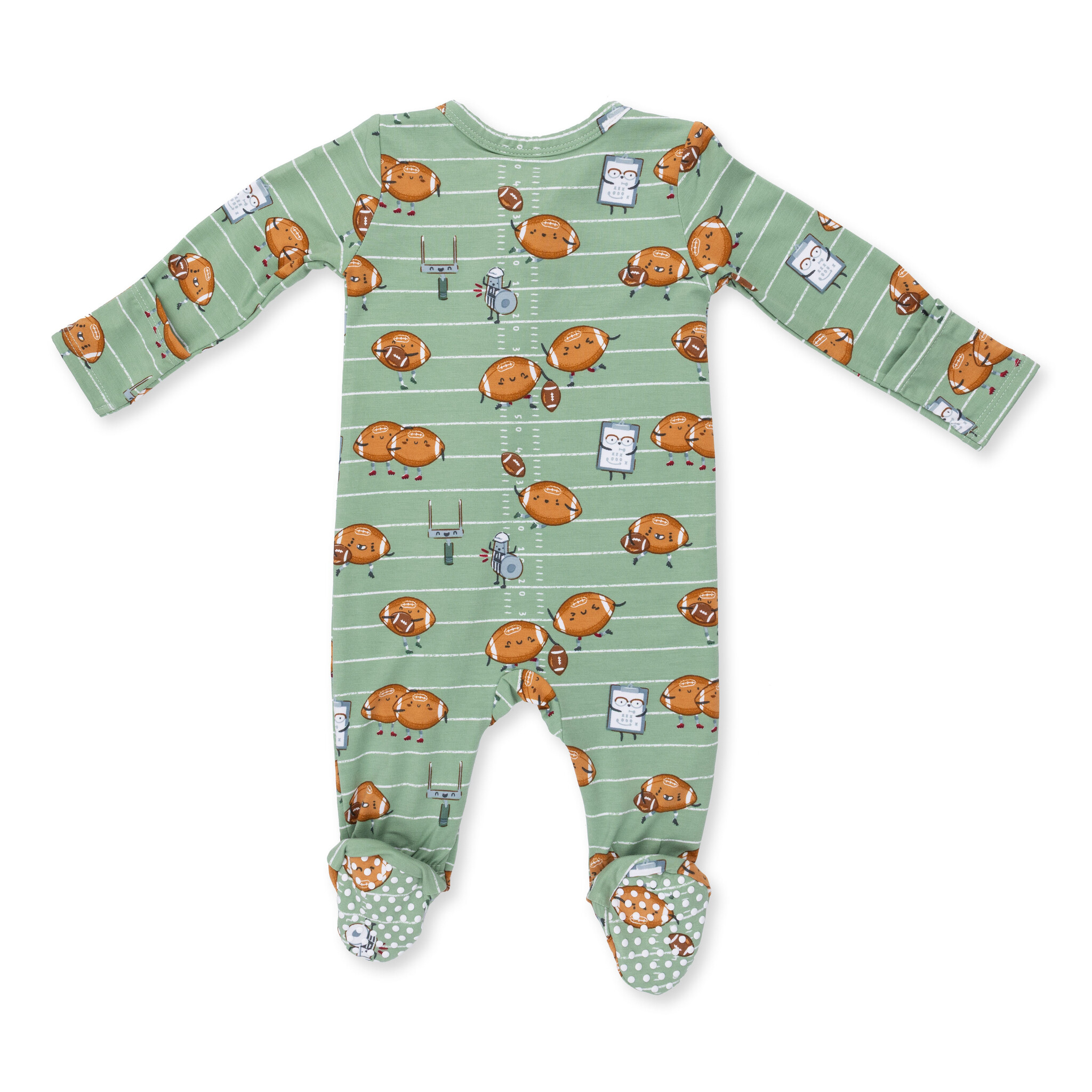 Angel Dear Angel Dear Footballs Playing Football 2 Way Zipper Footie