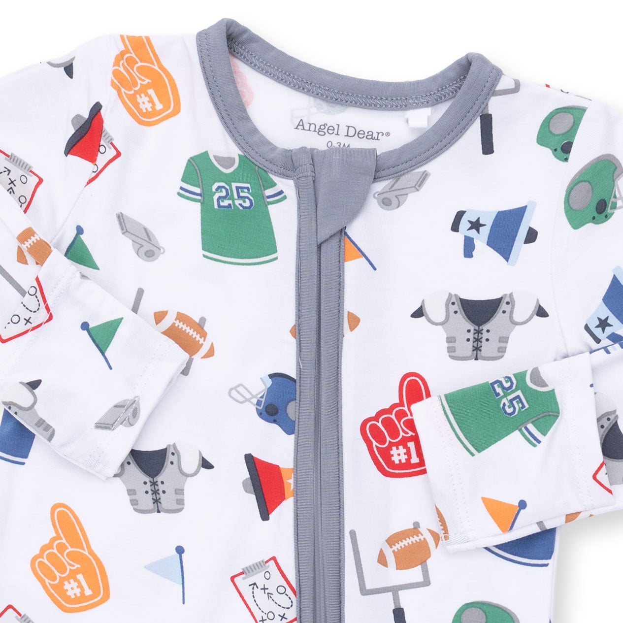 Angel Dear Angel Dear Game Day 2 Way Zipper Footie
