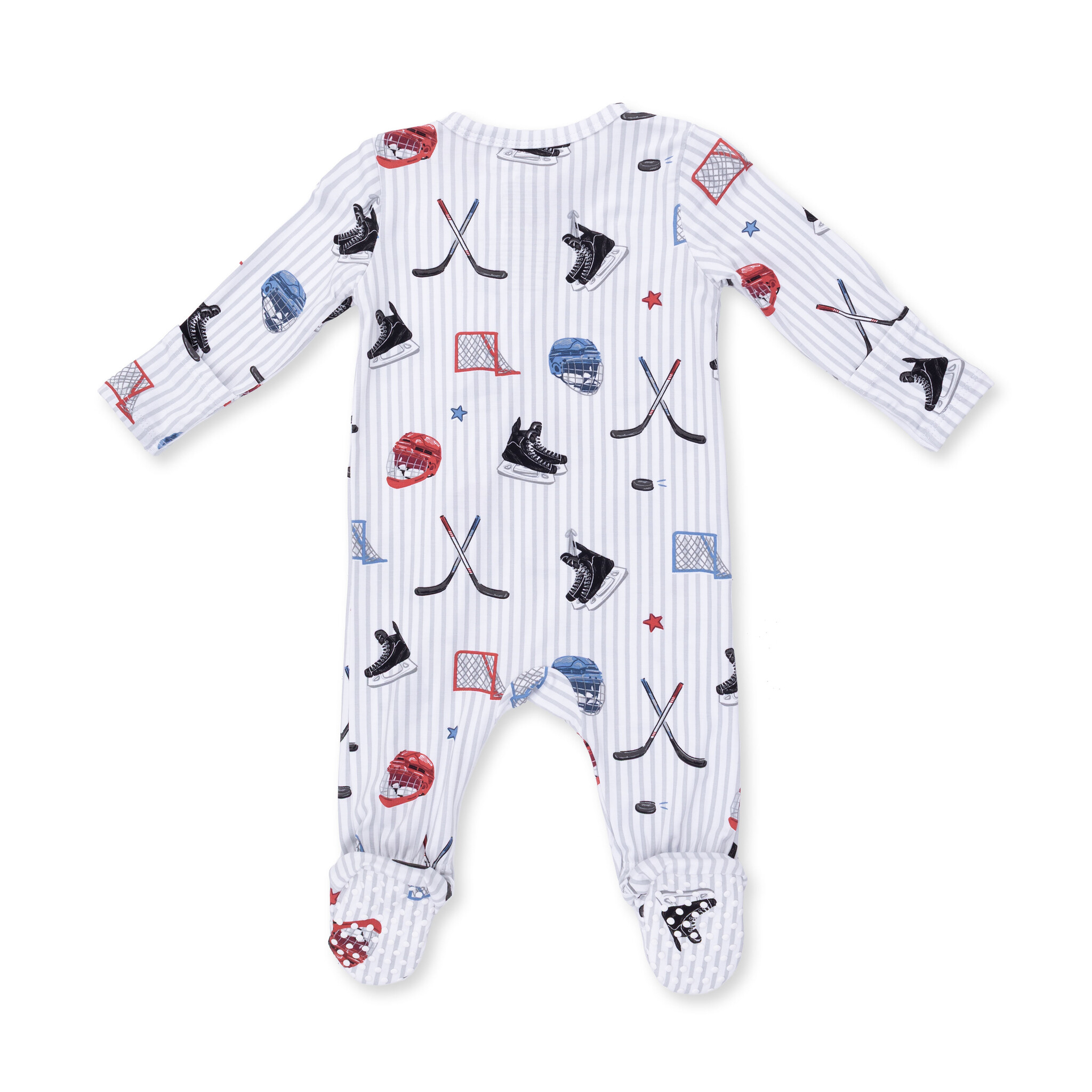 Angel Dear Angel Dear Hockey Stripe 2 Way Zipper Footie