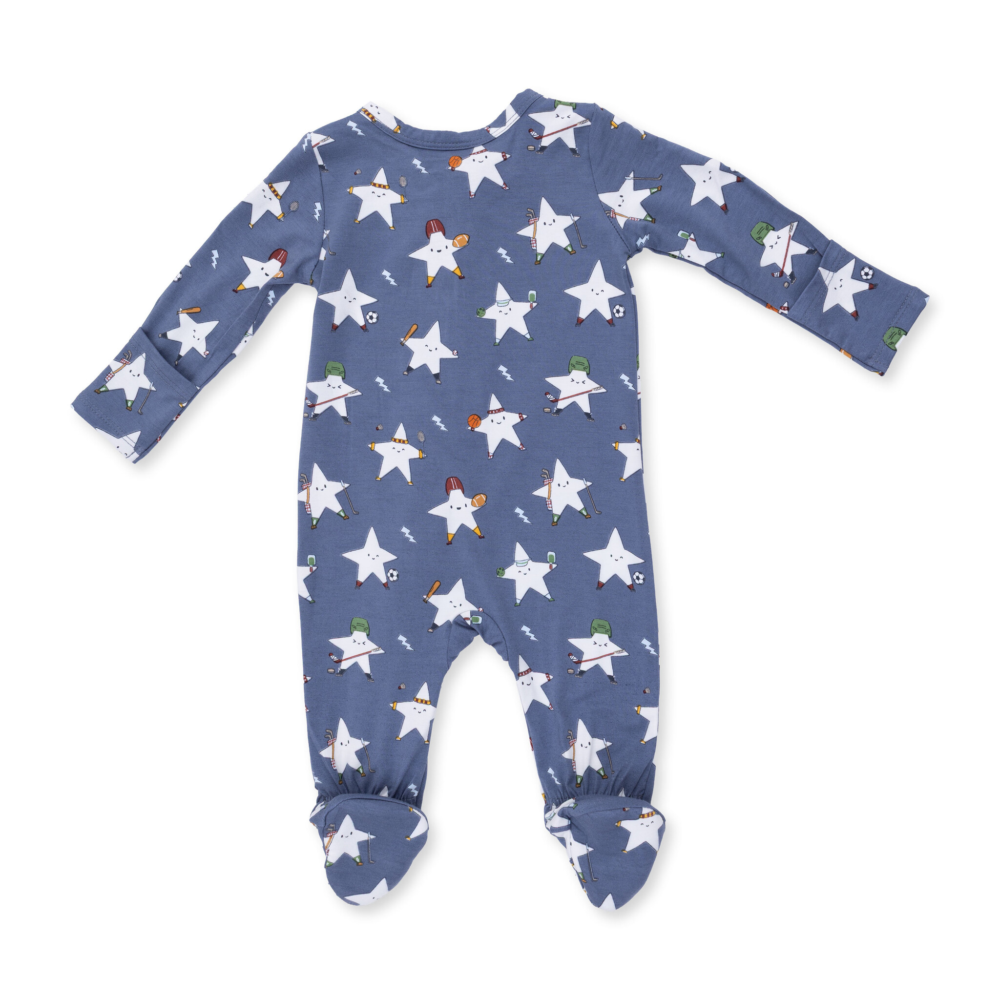Angel Dear Angel Dear Sports All Stars Glow in the Dark 2 Way Zipper Footie