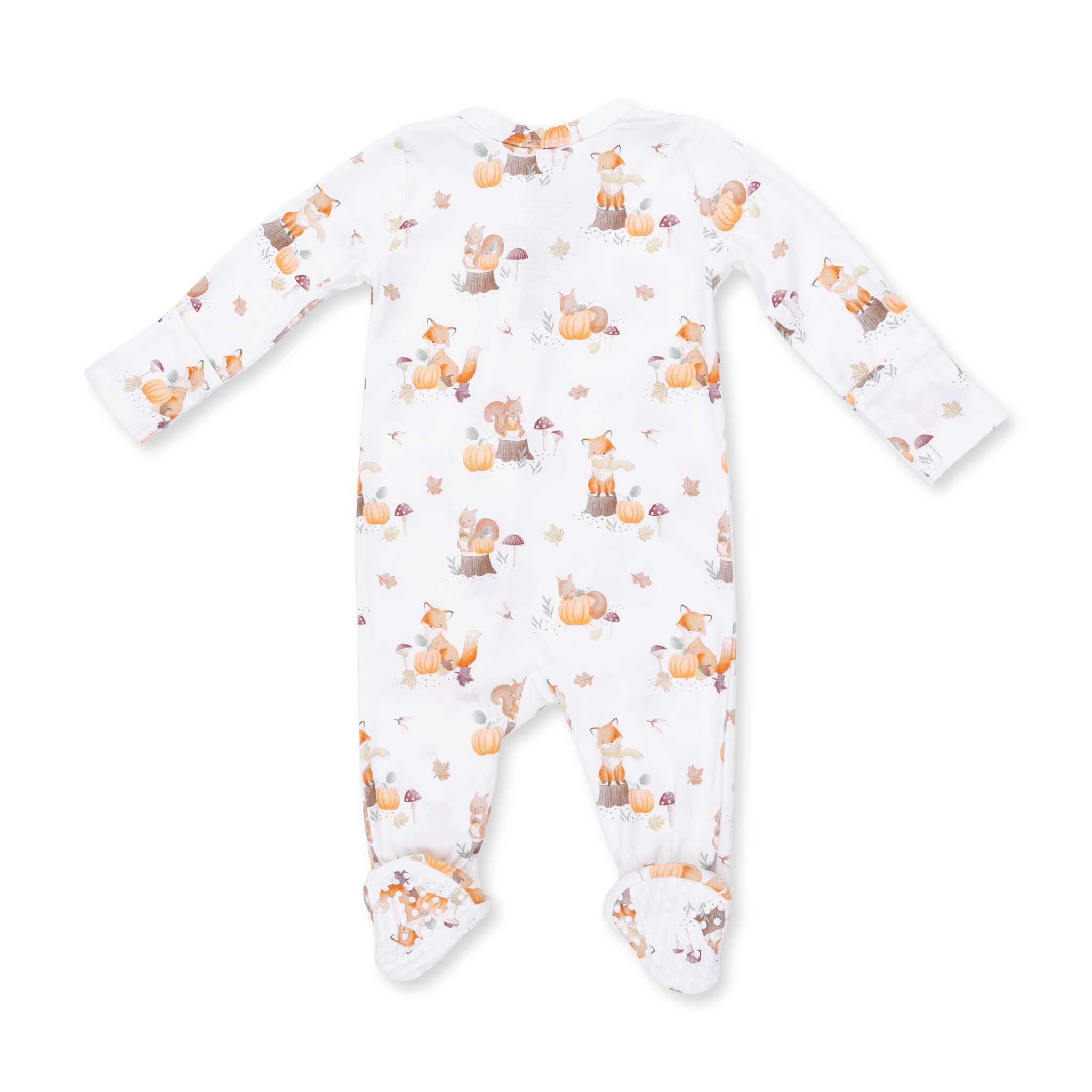 Angel Dear Angel Dear Woodland Animals with Pumpkins 2 Way Zipper Footie