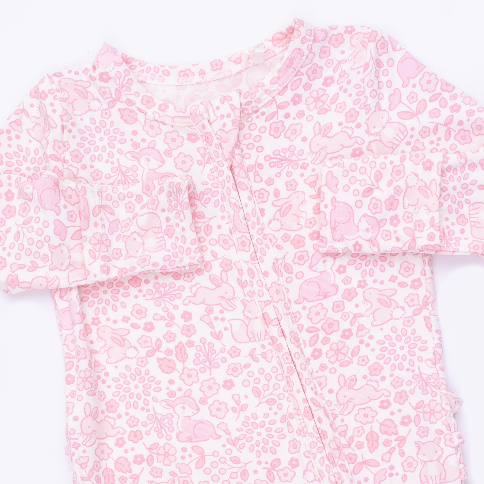 Angel Dear Angel Dear Baby Woodland 2 Way Ruffle Back Zipper Footie