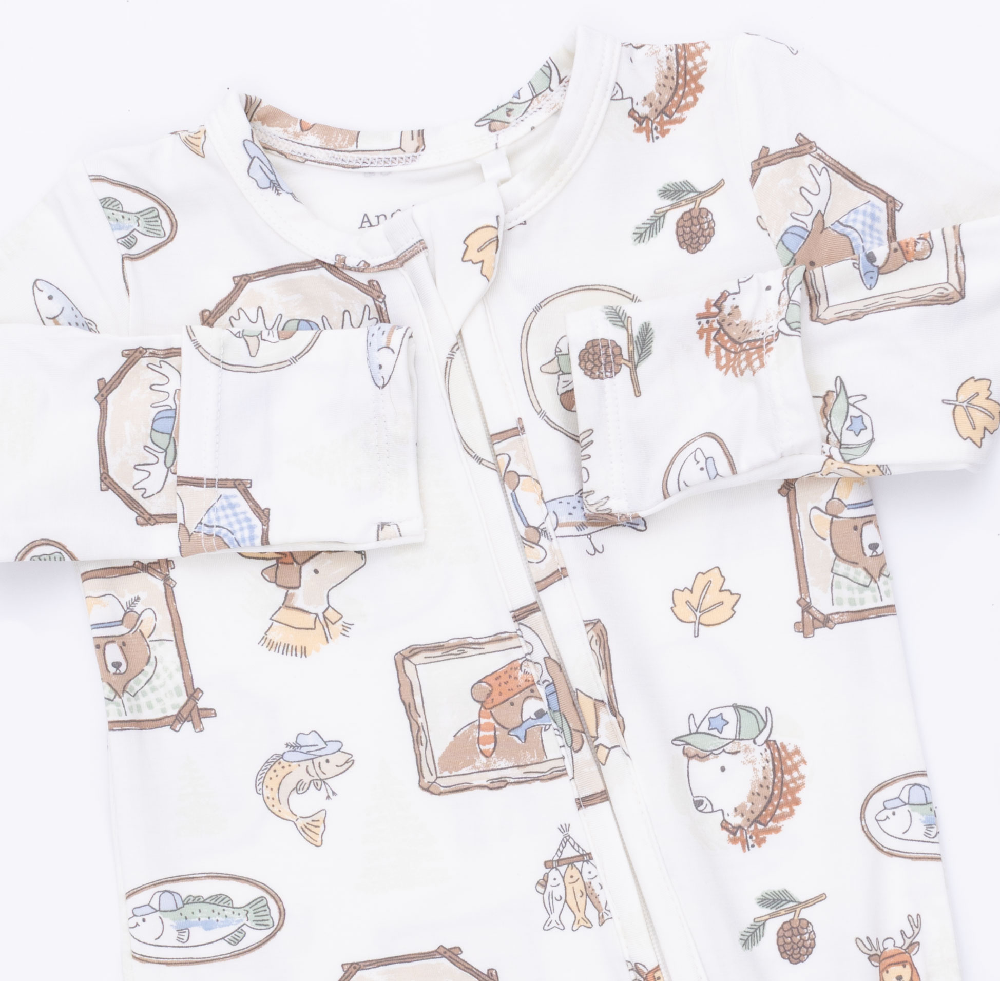 Angel Dear Angel Dear Woodson's Family Cabin 2 Way Zipper Footie