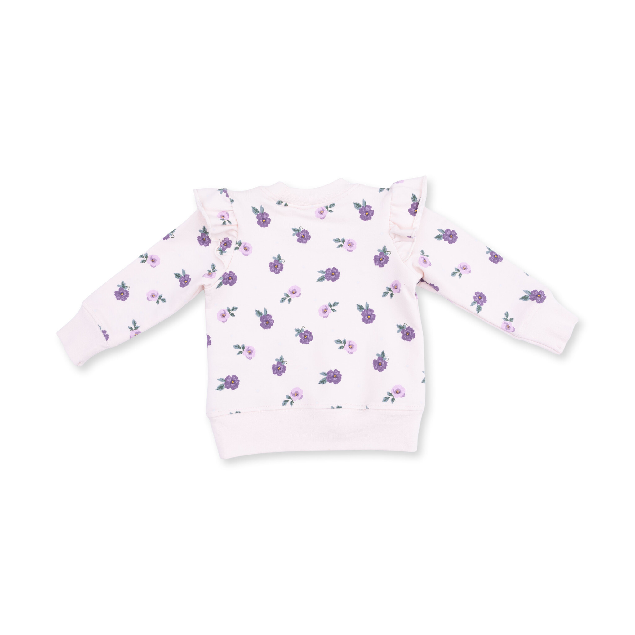 Angel Dear Angel Dear Violetta Floral Ruffle Sweatshirt and Leggings Set