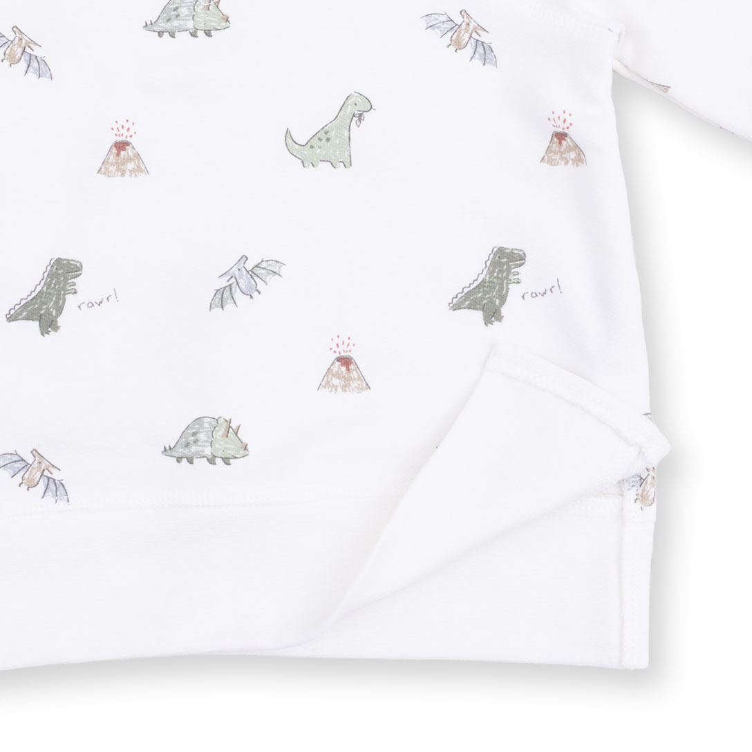 Angel Dear Angel Dear Dinos French Terry Raglan Sweatshirt