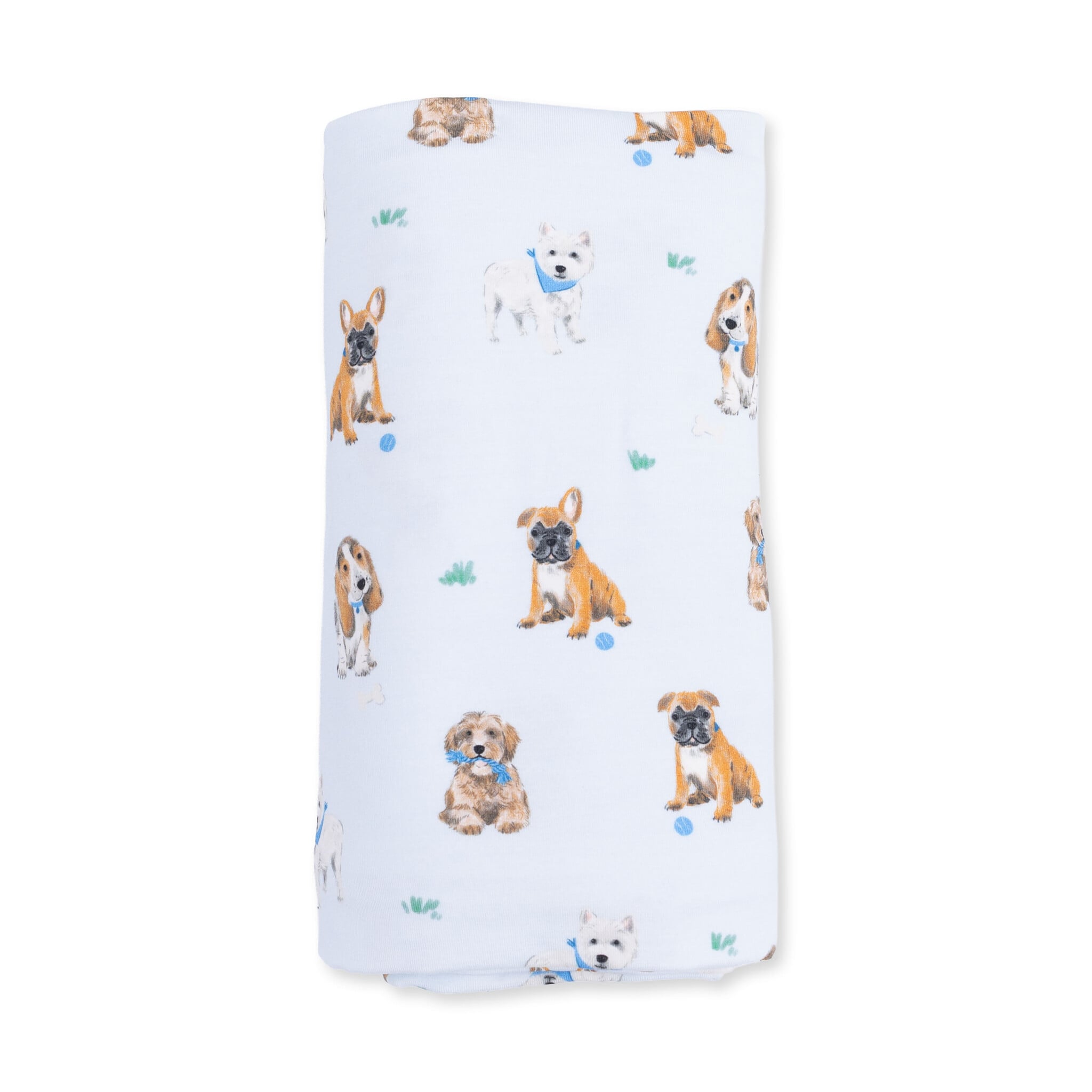 Angel Dear Angel Dear Bestie Dogs Swaddle Blanket - Blue
