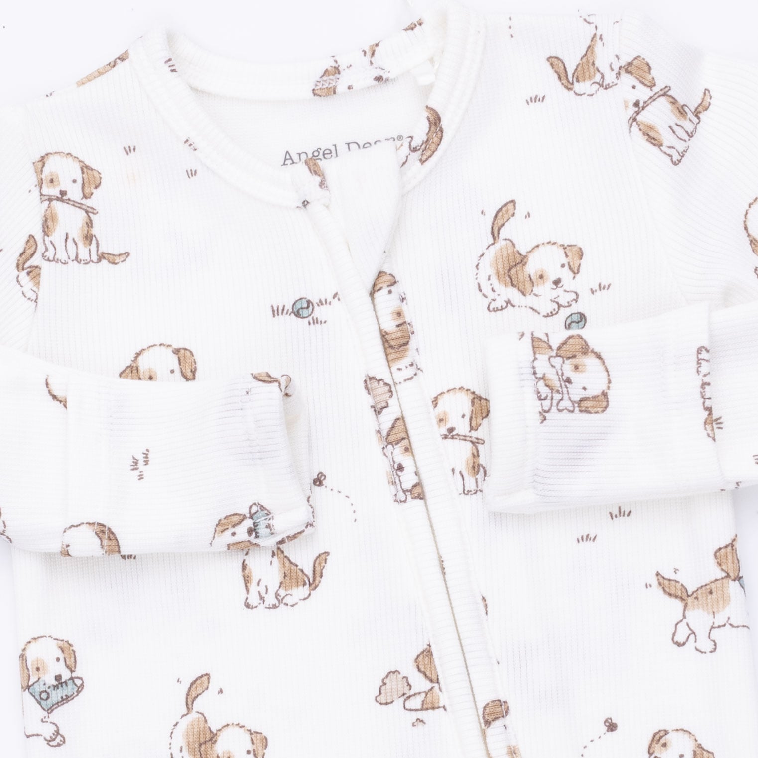 Angel Dear Angel Dear Explorer Puppy Blue 2 Way Zipper Footie
