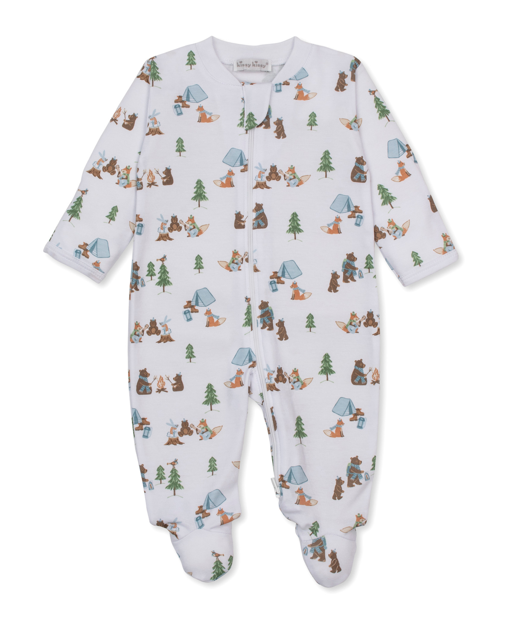 kissy kissy Kissy Kissy Campsite Friends Zip Footie