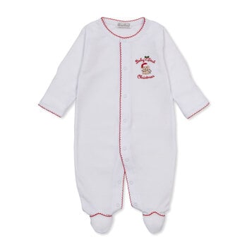 kissy kissy Kissy Kissy Baby's First Christmas Snap Footie
