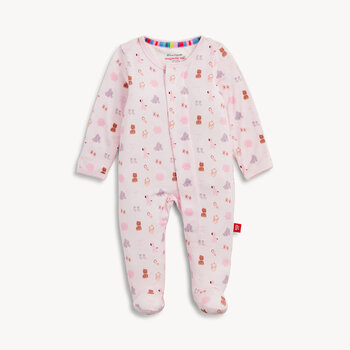 Magnetic Me Magnetic Me Nursery Nostalgia Pink Modal Footie