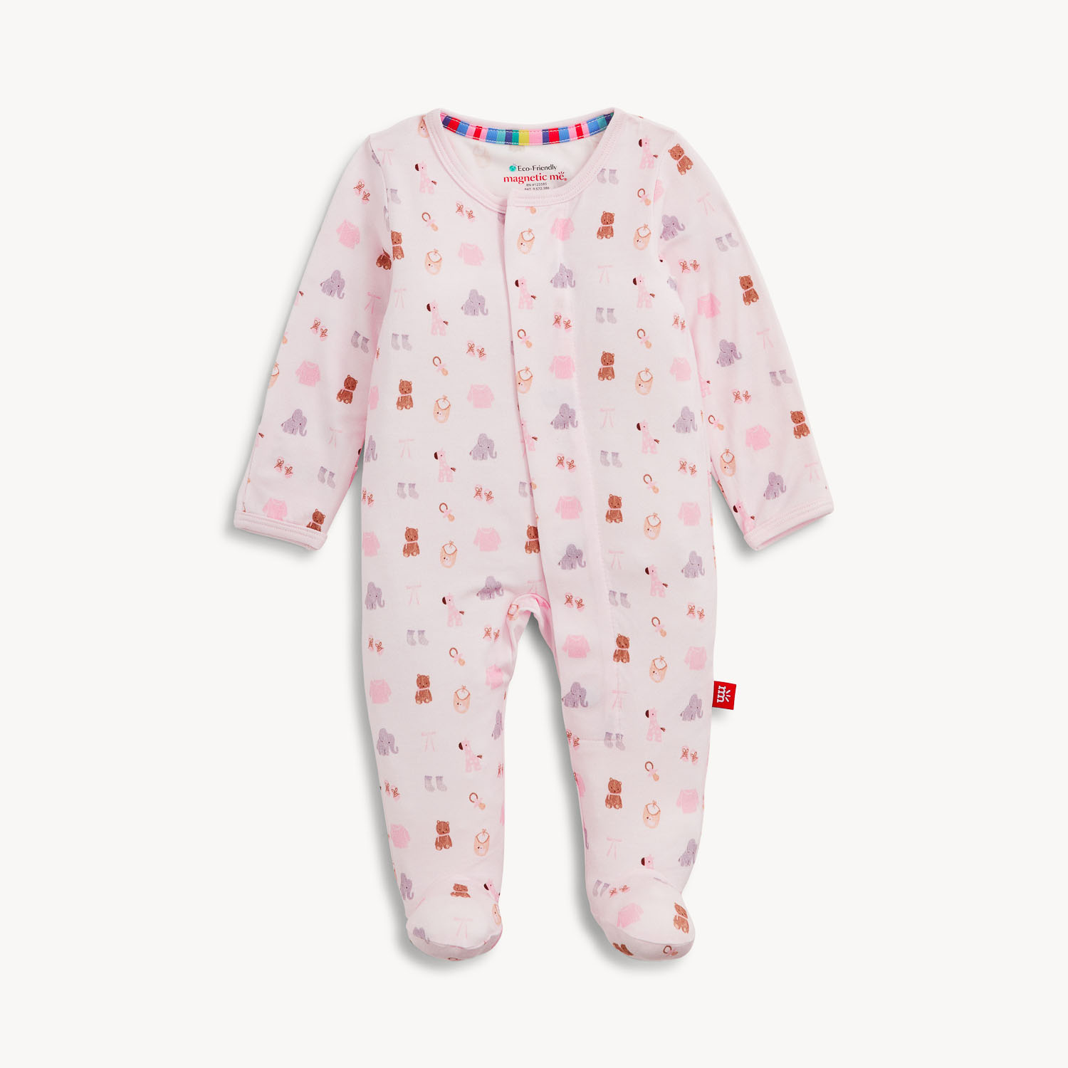Magnetic Me Magnetic Me Nursery Nostalgia Pink Modal Footie