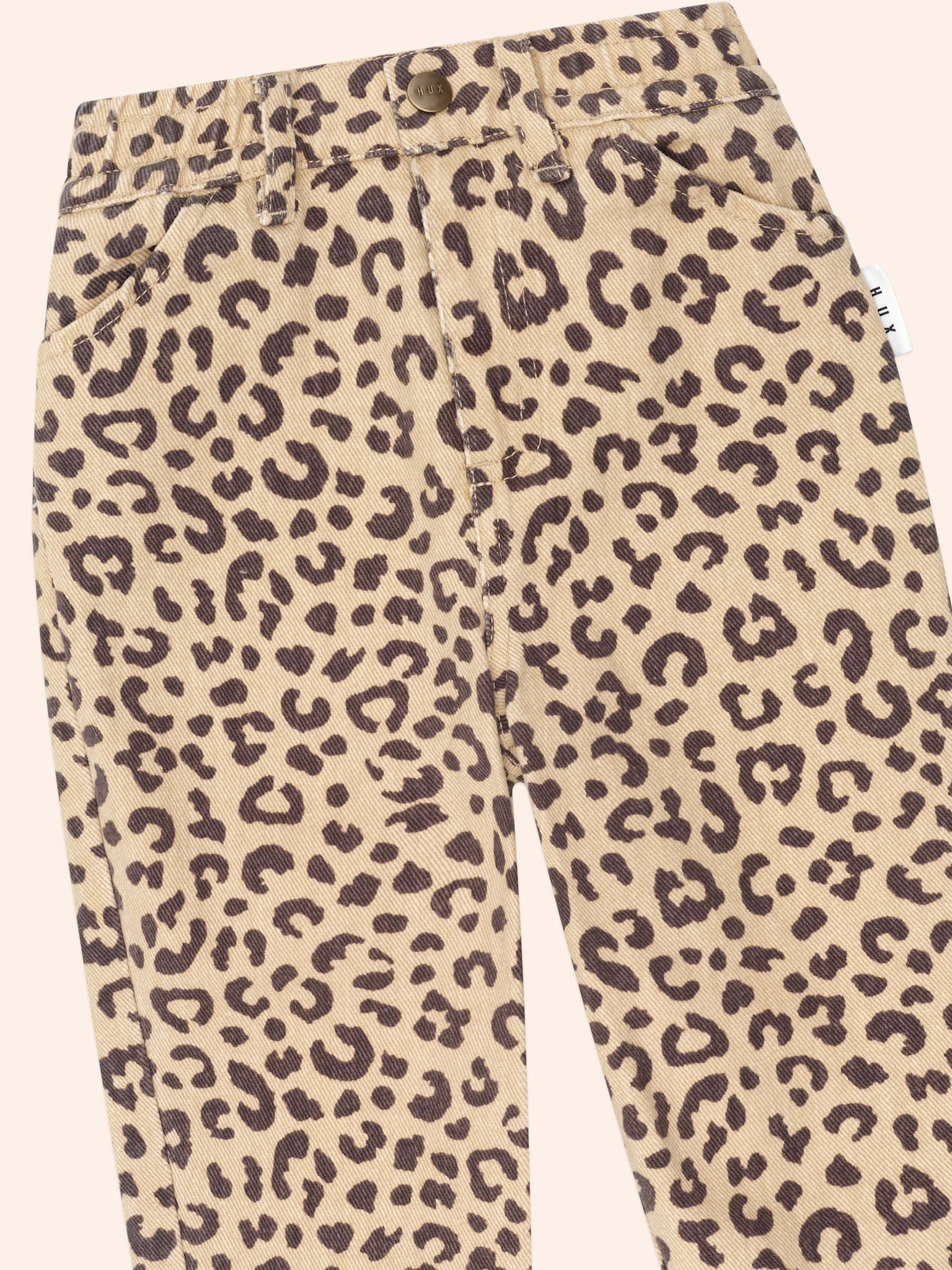 Huxbaby Huxbaby Leopard Print Denim Pant