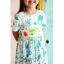 Mila & Rose Mila & Rose School Rules S/S Pocket Twirl Dress