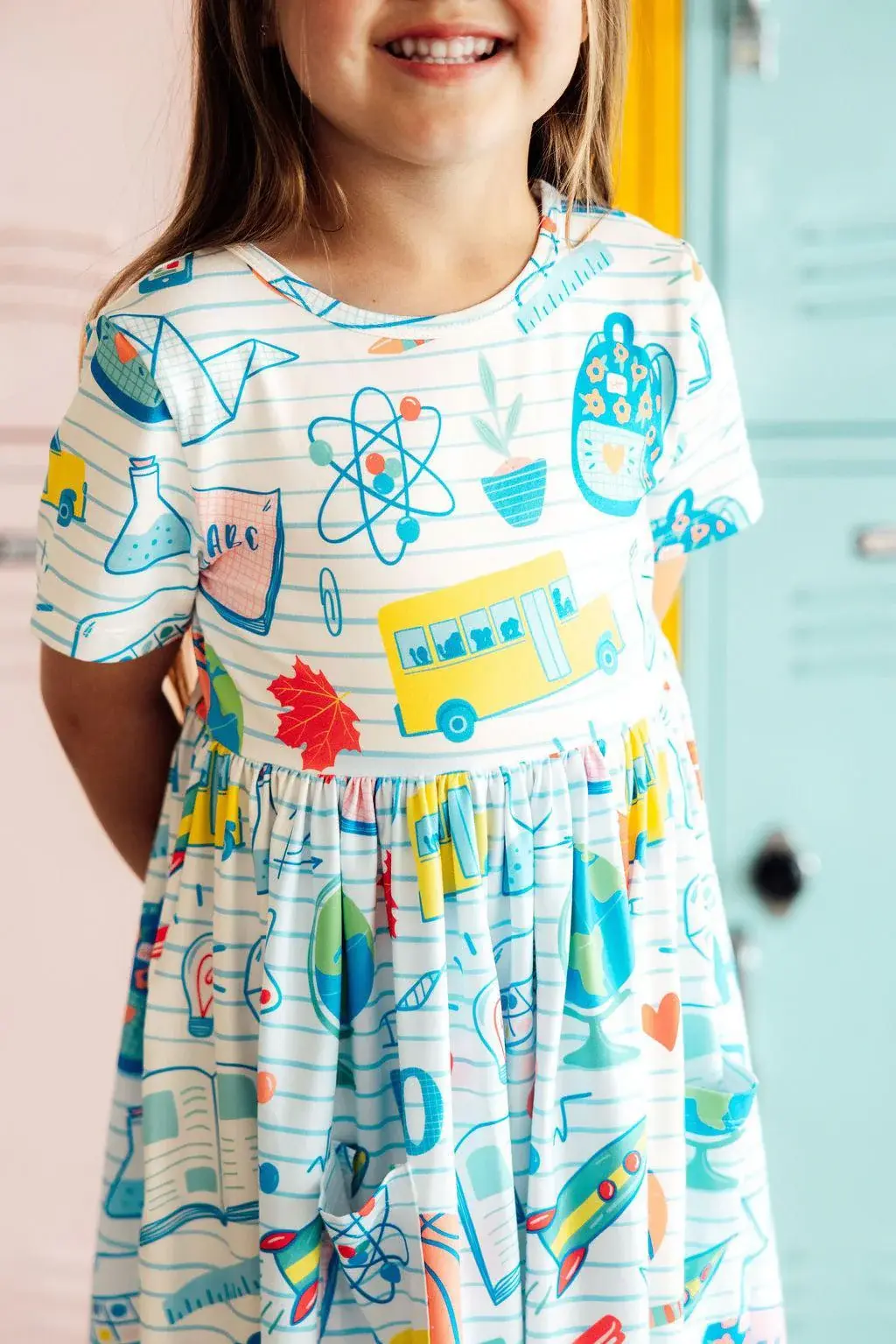 Mila & Rose Mila & Rose School Rules S/S Pocket Twirl Dress