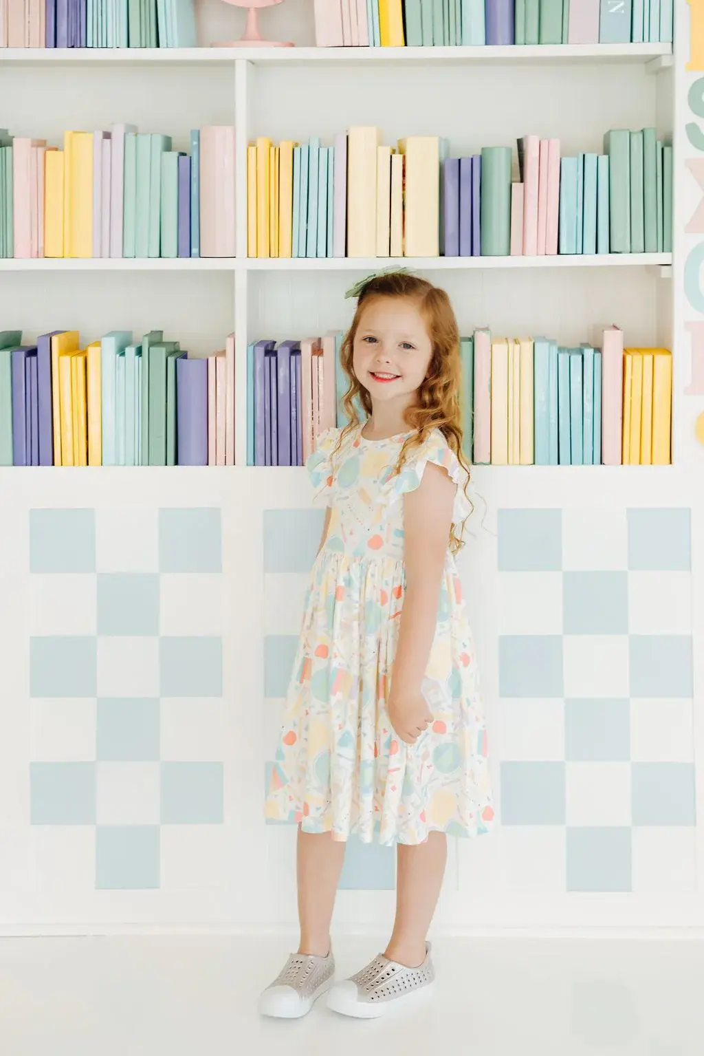 Mila & Rose Mila & Rose Campus Cutie Flutter Sleeve Twirl Dress