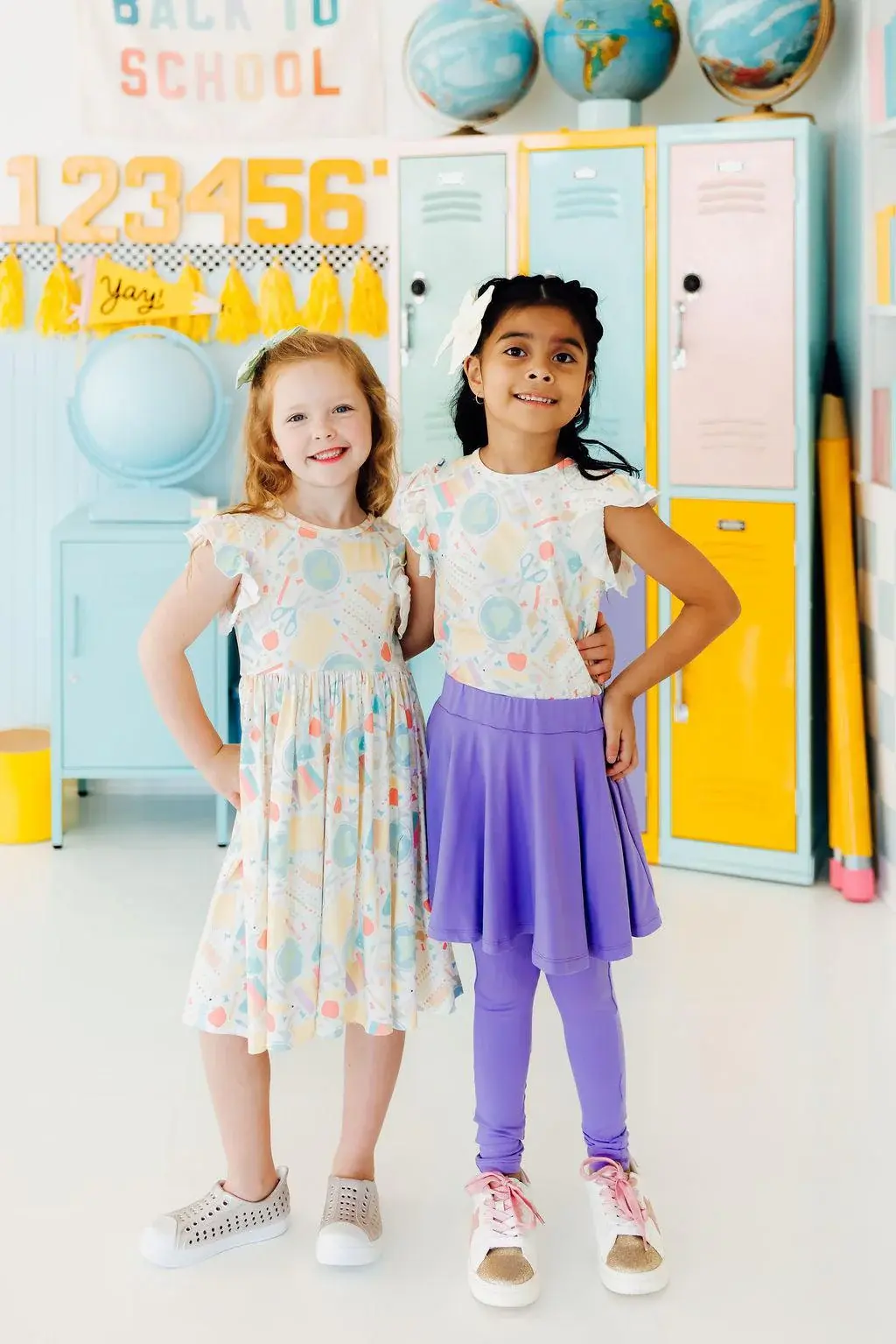 Mila & Rose Mila & Rose Campus Cutie Flutter Sleeve Twirl Dress