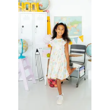 Mila & Rose Mila & Rose Campus Cutie Flutter Sleeve Twirl Dress