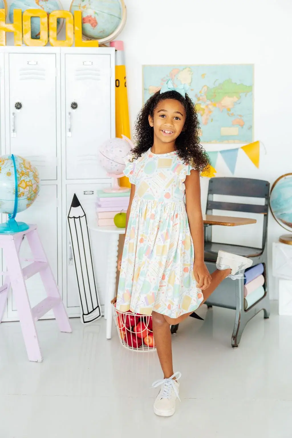 Mila & Rose Mila & Rose Campus Cutie Flutter Sleeve Twirl Dress