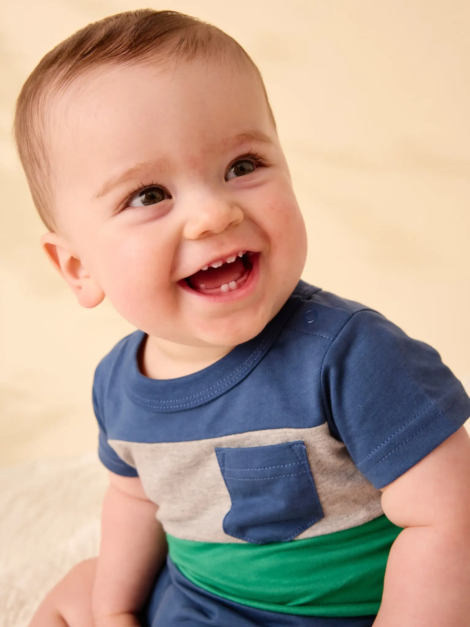 Tea Collection Tea Colorblock Baby Romper