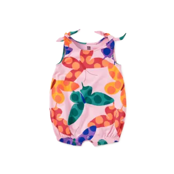 Tea Collection Tea Tie Shoulder Baby Romper