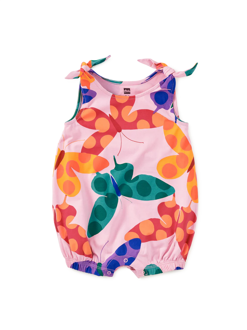 Tea Collection Tea Tie Shoulder Baby Romper