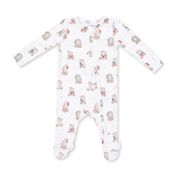 Angel Dear Angel Dear Christmas Teddy Bears 2 Way Zipper Footie