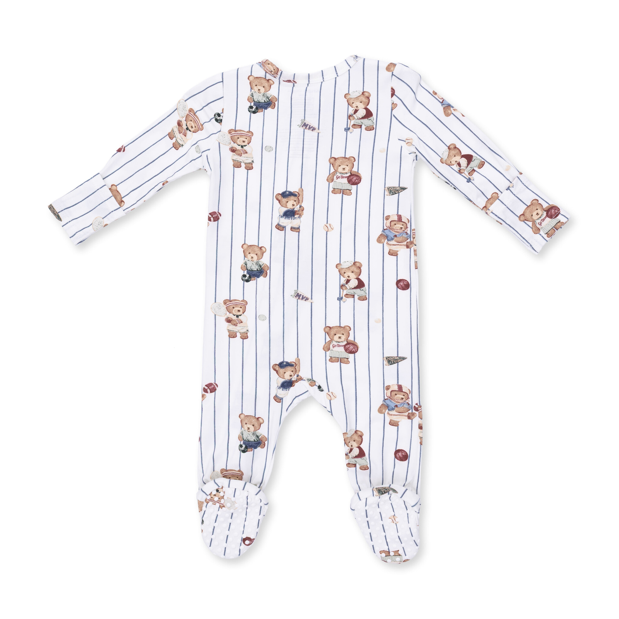 Angel Dear Angel Dear Mixed Sports Bears 2 Way Zipper Footie