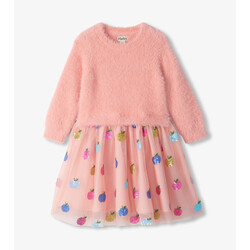 Hatley Hatley Apple Orchard Fuzzy Mixed Dress