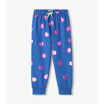 Hatley Hatley Foil Apples Raw Edge Track Pants