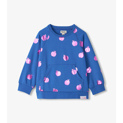 Hatley Hatley Foil Apples Raw Edge Pullover