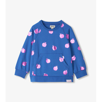 Hatley Hatley Foil Apples Raw Edge Pullover
