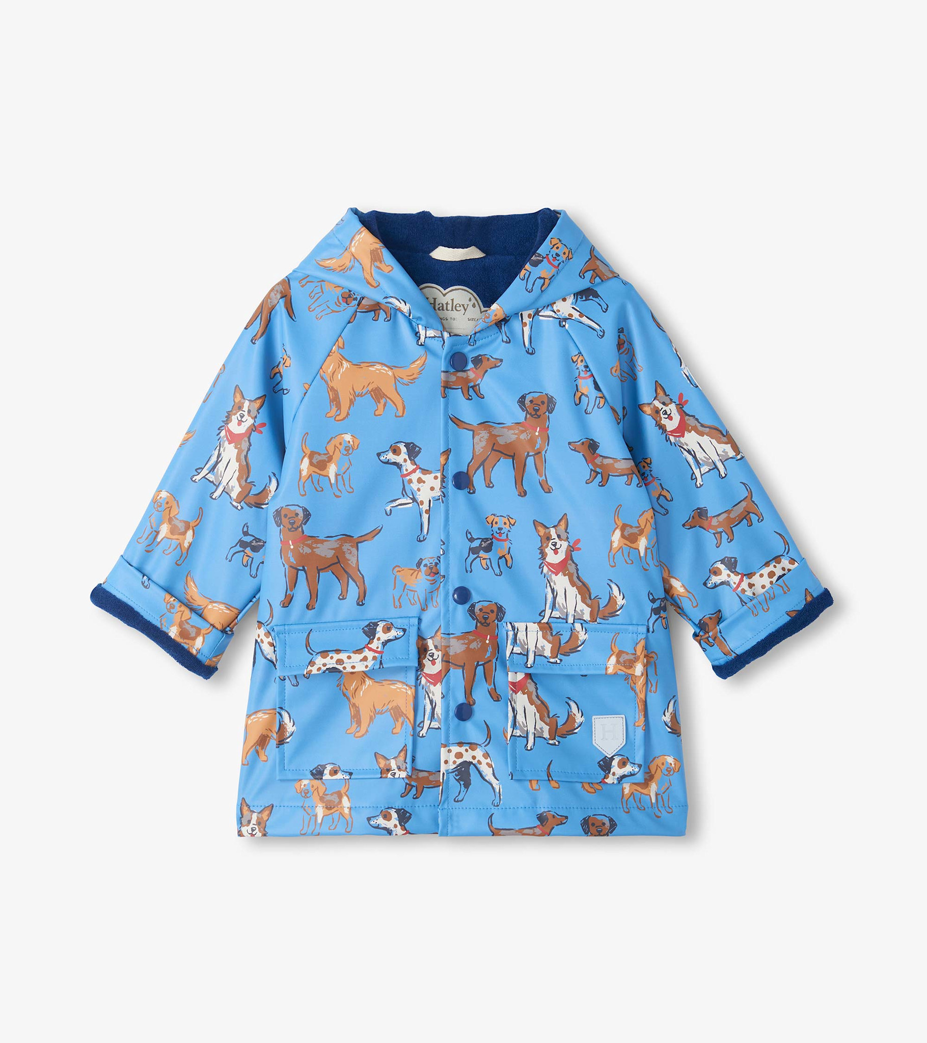 Hatley Hatley Little Pups Snap Rain Coat