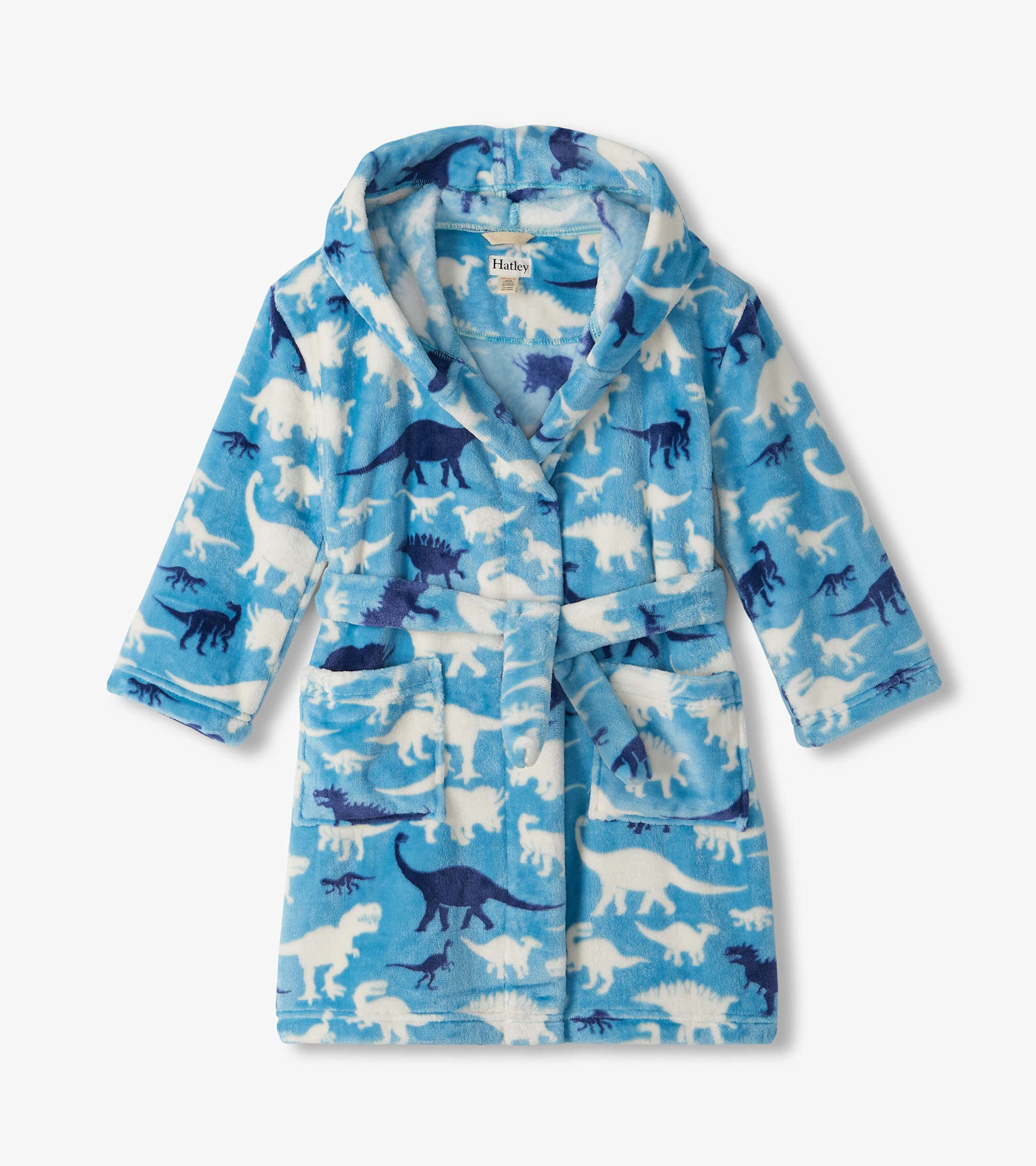 Hatley Hatley Dino Silhouettes Fuzzy Fleece Robe