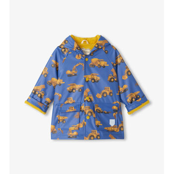 Hatley Hatley Construction Trucks Snap Rain Jacket